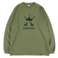 画像1: 【ラストXLのみ】KINGSIZE（キングサイズ）“MAIN LOGO L/S TEE” (1)