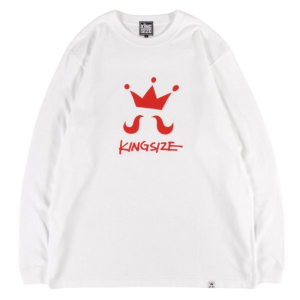 画像1: 【ラストSのみ】KINGSIZE（キングサイズ）“MAIN LOGO L/S TEE” (1)