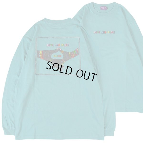 画像1: 【2024.11.06再入荷】【ラストMのみ】PeeTee. (ピーティー) “MULTI COLOR LOVE AND PEACE L/S TEE” (1)