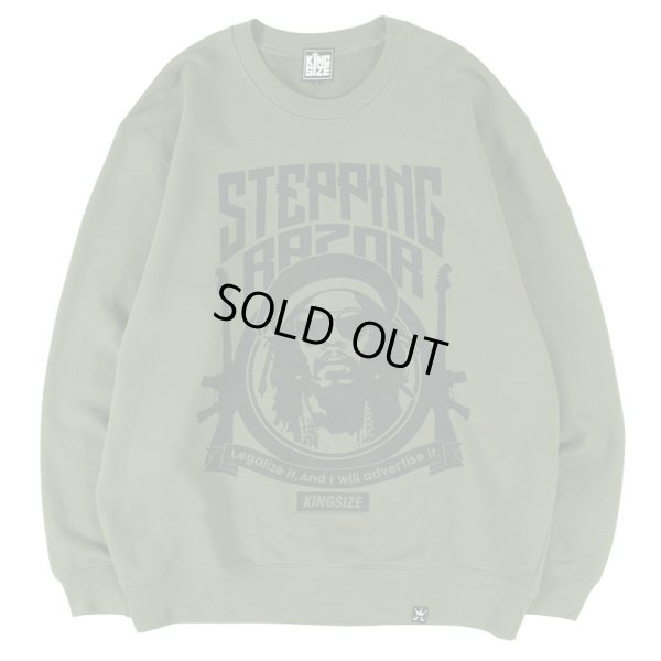 画像1: 【ラストMのみ】KINGSIZE（キングサイズ）“STEPPING RAZOR CREW SWEAT” (1)