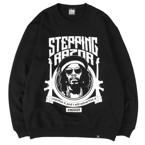 画像1: 【ラストMのみ】KINGSIZE（キングサイズ）“STEPPING RAZOR CREW SWEAT” (1)