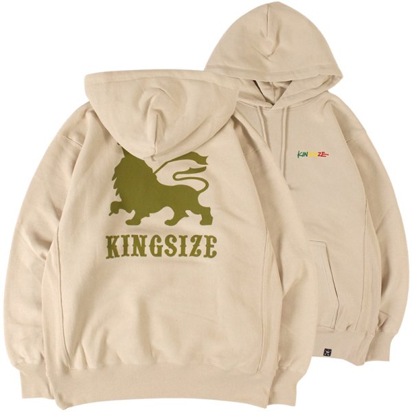 画像1: 【ラストXLのみ】KINGSIZE（キングサイズ）“RASTA LION HOODY” (1)