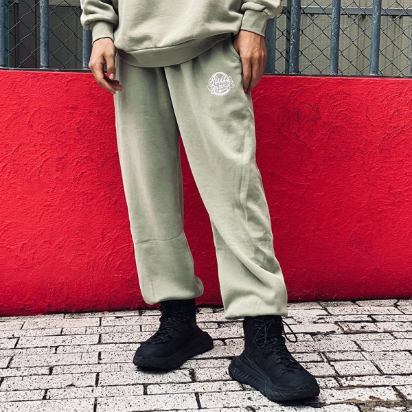 画像12: 【ラストXLのみ】BUDS(バッズ) “SMOKE PIGMENT SWEAT PANTS” (12)