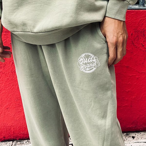 画像15: 【ラストXLのみ】BUDS(バッズ) “SMOKE PIGMENT SWEAT PANTS” (15)