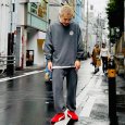 画像17: 【ラストXLのみ】BUDS（バッズ） “SMOKE PIGMENT SWEAT PANTS” (17)