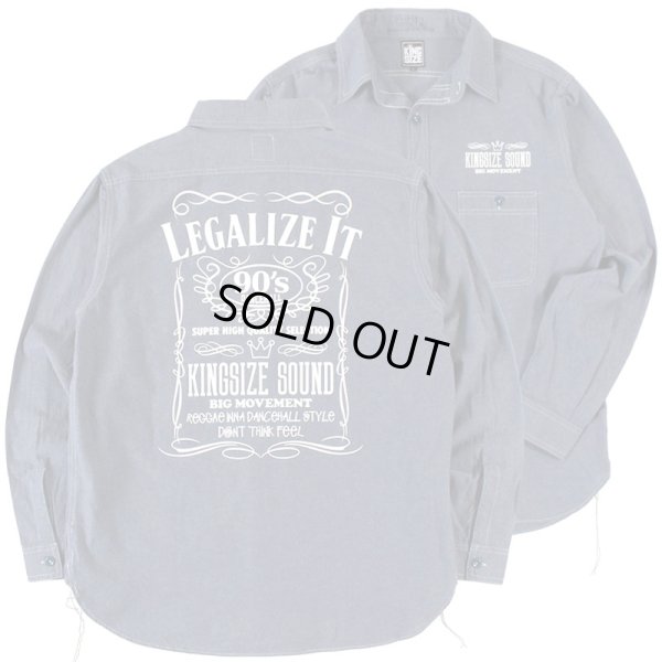 画像1: 【ラストLのみ】KINGSIZE（キングサイズ）“JACK KING L/S SHIRT” (1)