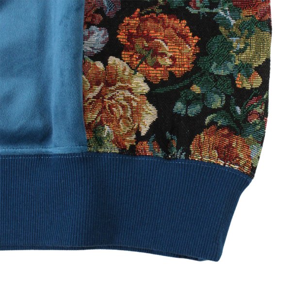 画像6: 【ラストLのみ】PeeTee. (ピーティー) “VELOR FLOWER CREW NECK” (6)