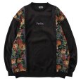 画像1: 【ラストLのみ】PeeTee. (ピーティー) “VELOR FLOWER CREW NECK” (1)