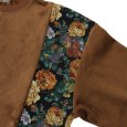 画像5: 【ラストXLのみ】PeeTee. (ピーティー) “VELOR FLOWER CREW NECK” (5)