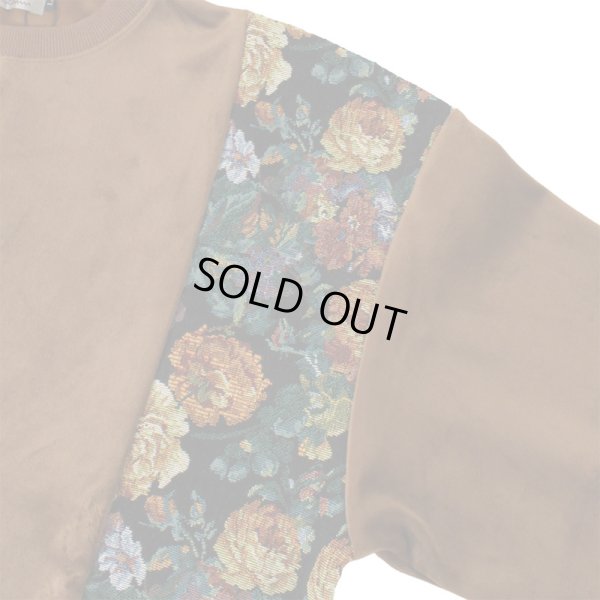 画像5: 【ラストXLのみ】PeeTee. (ピーティー) “VELOR FLOWER CREW NECK” (5)