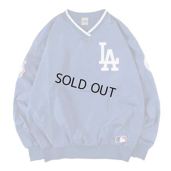 画像2: 【ラストXLのみ】FANATICS (ファナティクス) “MLB 裏メッシュVネックナイロンプルオーバージャケット (ML2324FW0007)” (2)