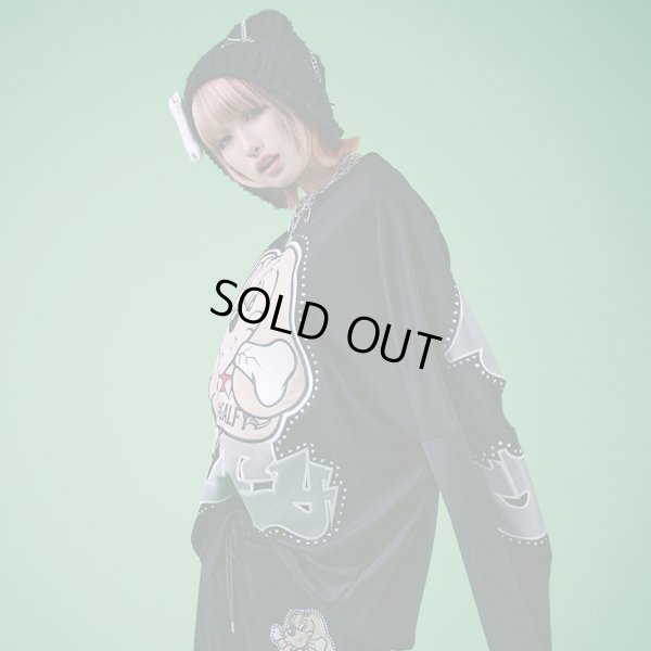 画像11: 【ラスト中型犬（L）のみ】GALFY(ガルフィー) “ギャル男BIGロゴ大萌袖ロンTee” (11)