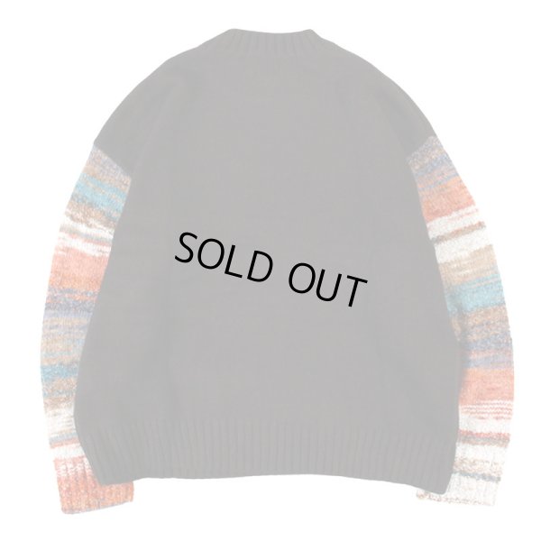 画像2: 【半額】【ラストLのみ】PeeTee. (ピーティー) “GRADATION SLEEVE CREW KNIT” (2)