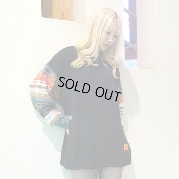 画像8: 【半額】【ラストLのみ】PeeTee. (ピーティー) “GRADATION SLEEVE CREW KNIT” (8)