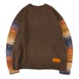 画像1: PeeTee. (ピーティー) “GRADATION SLEEVE CREW KNIT” (1)
