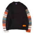 画像1: 【ラストLのみ】PeeTee. (ピーティー) “GRADATION SLEEVE CREW KNIT” (1)