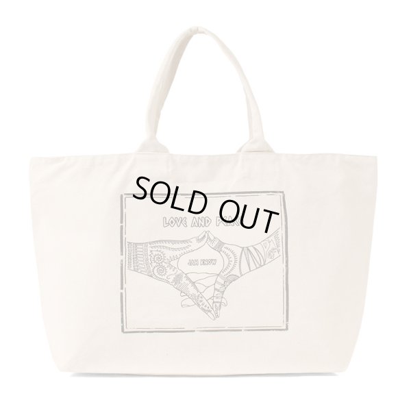 画像2: PeeTee. (ピーティー) “LOVE AND PEACE ZIP TOTE” (2)