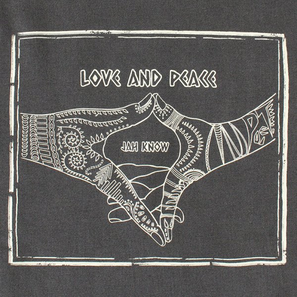 画像4: 【ラストXLのみ】PeeTee. (ピーティー) “LOVE AND PEACE FRINGE CREW” (4)