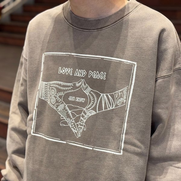 画像10: 【ラストXLのみ】PeeTee. (ピーティー) “LOVE AND PEACE FRINGE CREW” (10)