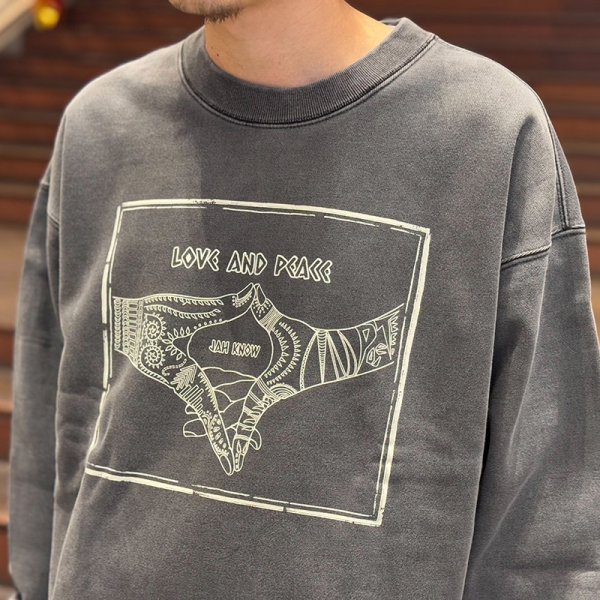 画像10: 【ラストXLのみ】PeeTee. (ピーティー) “LOVE AND PEACE FRINGE CREW” (10)