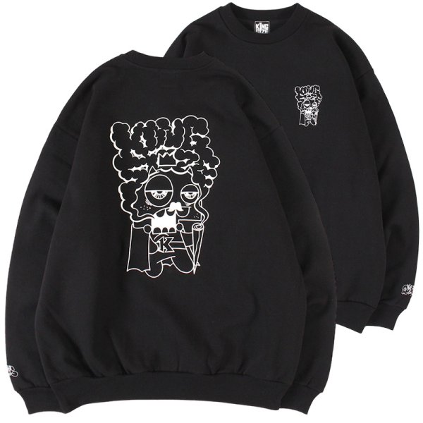 画像1: 【2025.01.22再入荷】KINGSIZE（キングサイズ）“KING CASP CREW SWEAT” (1)