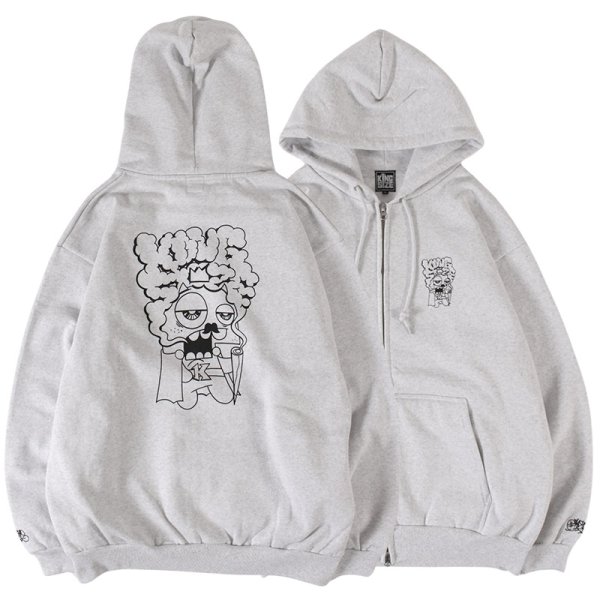 画像1: 【2025.01.22再入荷】KINGSIZE（キングサイズ）“KING CASP ZIP HOOD” (1)