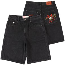画像2: GRIMEY / GRMY (グライミー) “PEACE WITHIN THE WATCHING EYEZ BAGGY DENIM SHORTS” (2)