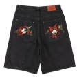画像4: GRIMEY / GRMY (グライミー) “PEACE WITHIN THE WATCHING EYEZ BAGGY DENIM SHORTS” (4)