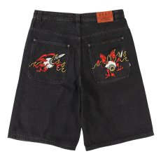 画像4: GRIMEY / GRMY (グライミー) “PEACE WITHIN THE WATCHING EYEZ BAGGY DENIM SHORTS” (4)