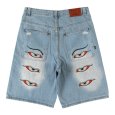 画像4: GRIMEY / GRMY (グライミー) “PEACE WITHIN BAGGY DENIM SHORTS” (4)