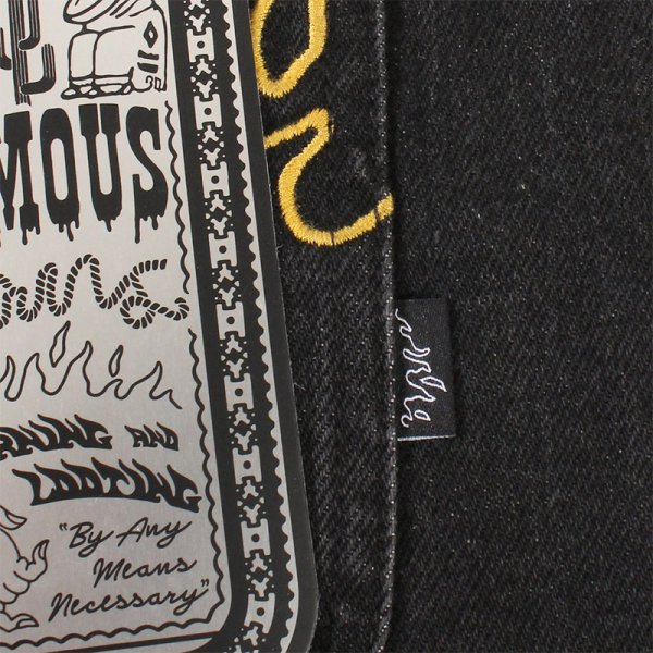 画像11: GRIMEY / GRMY (グライミー) “PEACE WITHIN THE WATCHING EYEZ BAGGY DENIM SHORTS” (11)