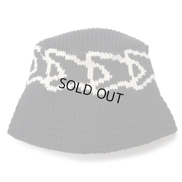 画像1: NEWERA（ニューエラ）“KNIT BUCKET JACQUARD ニットバケット フラッグ ブラック” (1)