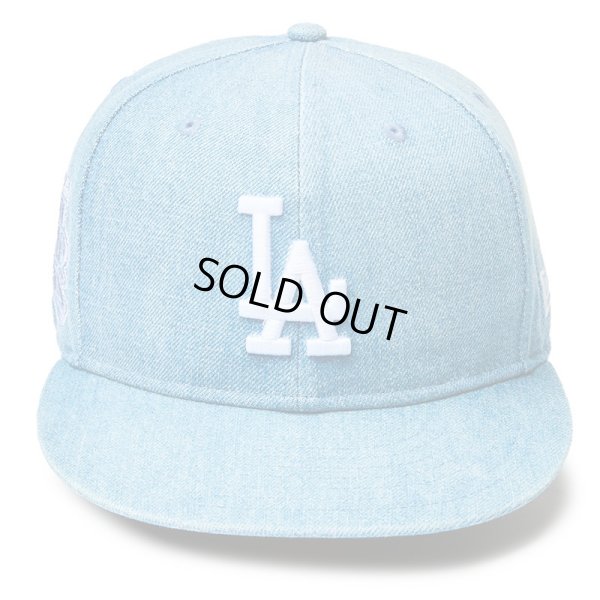 画像3: 【ラスト7 1/2のみ】NEWERA（ニューエラ）“59FIFTY Denim ロサンゼルス・ドジャース ワールドシリーズサイドパッチ ウォッシュドデニム” (3)