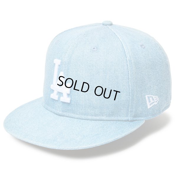 画像2: 【ラスト7 1/2のみ】NEWERA（ニューエラ）“59FIFTY Denim ロサンゼルス・ドジャース ワールドシリーズサイドパッチ ウォッシュドデニム” (2)