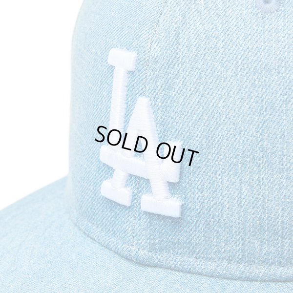 画像6: 【ラスト7 1/2のみ】NEWERA（ニューエラ）“59FIFTY Denim ロサンゼルス・ドジャース ワールドシリーズサイドパッチ ウォッシュドデニム” (6)