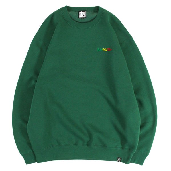 画像2: KINGSIZE(キングサイズ)“RASTA HiGE CREW SWEAT” (2)