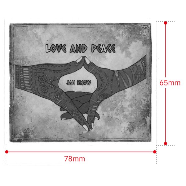 画像3: PeeTee. (ピーティー) “MULTI LOVE AND PEACE WATERPROOF STICKER” (3)