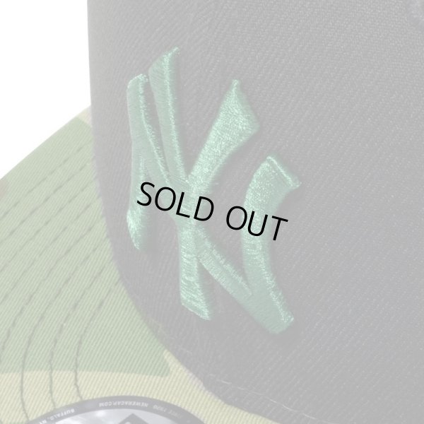 画像5: 【2025.04.09再入荷】NEWERA（ニューエラ）“9FIFTY ニューヨーク・ヤンキース ブラック × ホリーリーフ ウッドランドカモバイザー” (5)