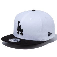 画像1: 【2025.08.21再入荷】NEWERA（ニューエラ）“9FIFTY ロサンゼルス・ドジャース ホワイト × ブラック ブラックバイザー” (1)