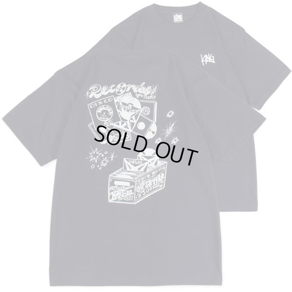 画像1: KINGSIZE（キングサイズ）“RECORD DISCO TEE” (1)