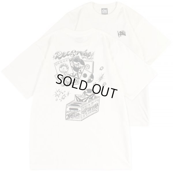 画像1: 【ラストXXLのみ】KINGSIZE（キングサイズ）“RECORD DISCO TEE” (1)