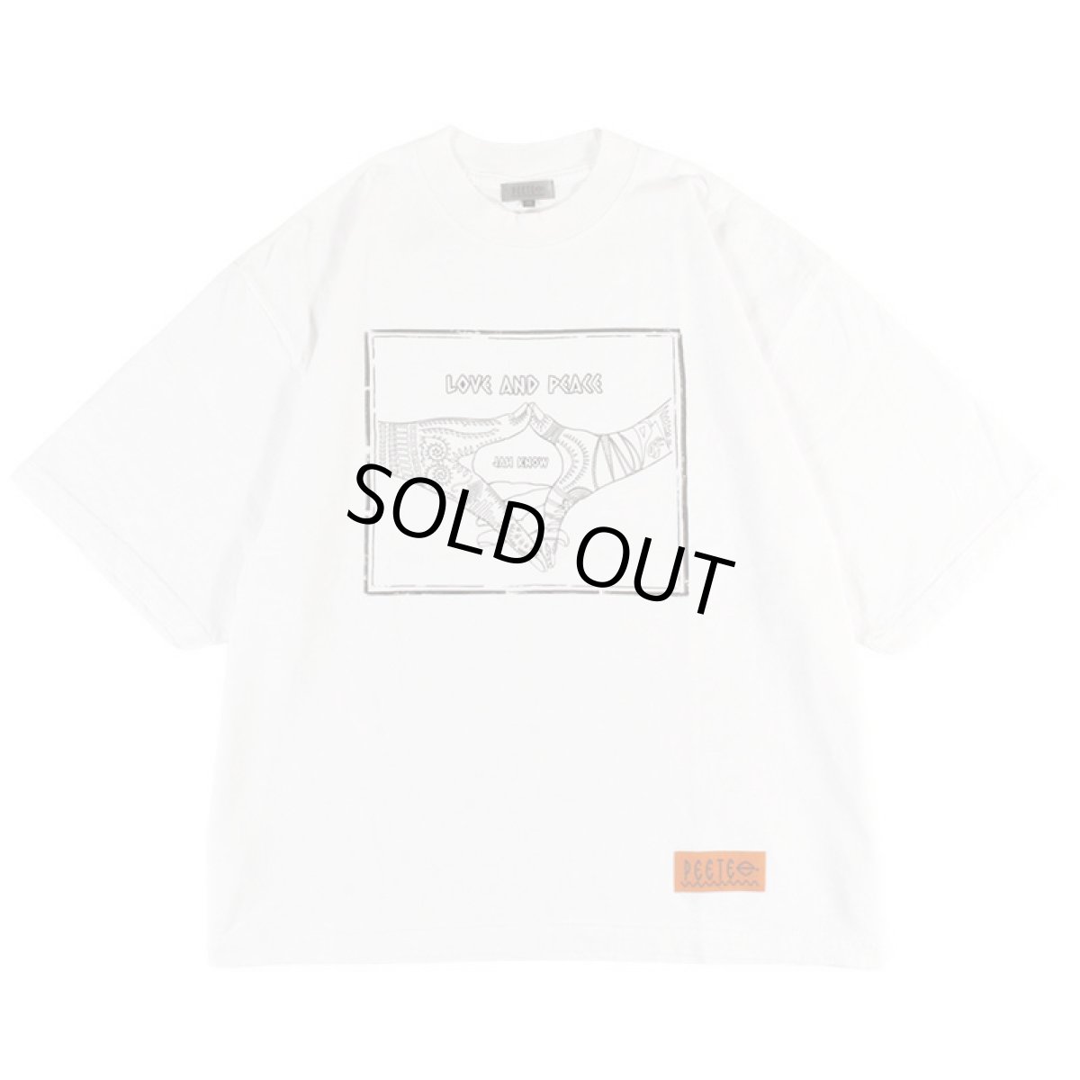 画像1: PeeTee. (ピーティー) “LOVE AND PEACE CLASSIC TEE” (1)