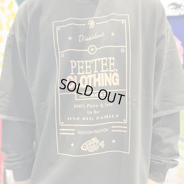 画像11: 【ラストXLのみ】PeeTee. (ピーティー) “PEETEE CLOTHING FAKE LAYERED SWEAT” (11)