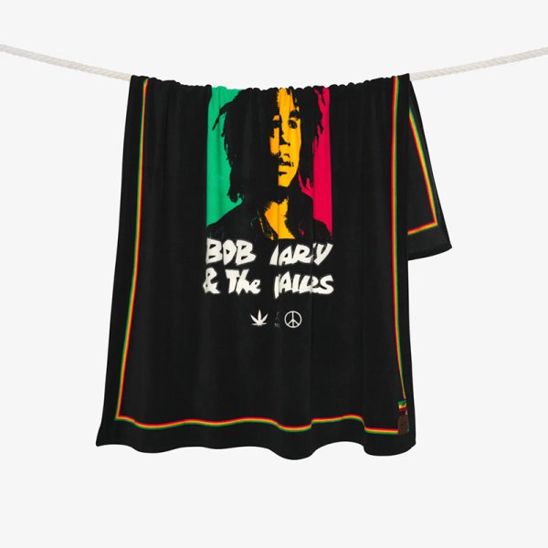 画像2: 【2025.06.11再入荷】SLOWTIDE (スロウタイド)ｘBOB MARLEY “ONE LOVE FLEECE BLANKET” (2)