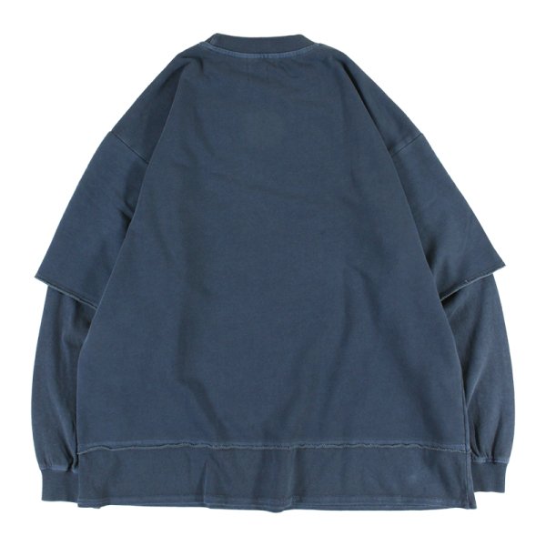 画像2: 【ラストXLのみ】PeeTee. (ピーティー) “PEETEE CLOTHING FAKE LAYERED SWEAT” (2)