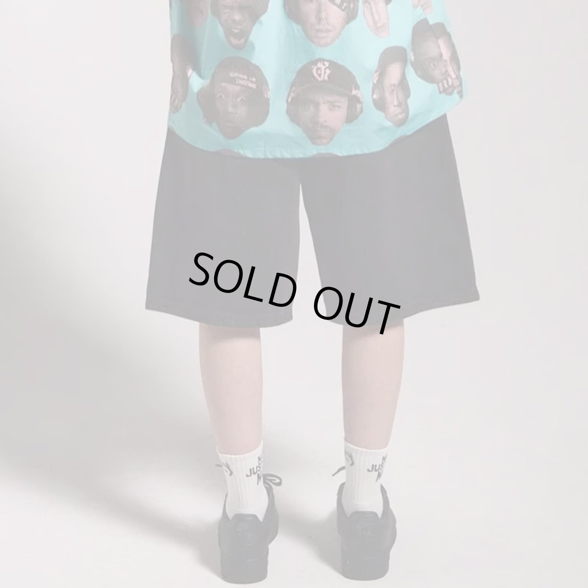 画像12: GRIMEY / GRMY (グライミー) “PEACE WITHIN THE WATCHING EYEZ BAGGY DENIM SHORTS” (12)