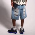 画像14: GRIMEY / GRMY (グライミー) “PEACE WITHIN BAGGY DENIM SHORTS” (14)