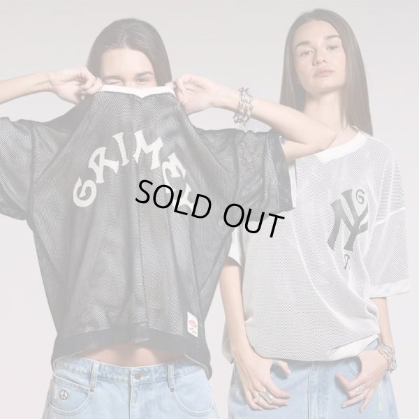 画像1: 【ラストXLのみ】GRIMEY / GRMY (グライミー) “SWEET SCIENCE REVERSIBLE MESH BODY V NECK TEE” (1)