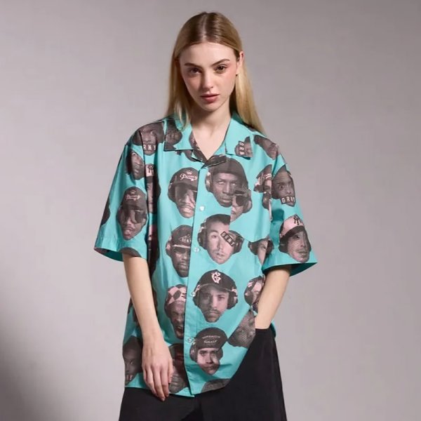 画像1: GRIMEY / GRMY (グライミー) “THE MIDNITE BUTTON UP SHIRT” (1)
