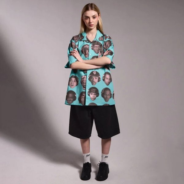 画像13: GRIMEY / GRMY (グライミー) “PEACE WITHIN THE WATCHING EYEZ BAGGY DENIM SHORTS” (13)